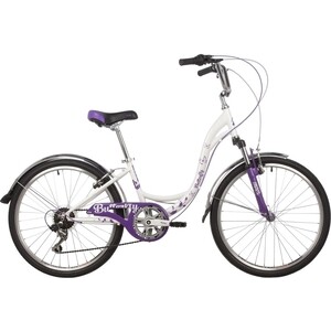 Велосипед NOVATRACK 24'' BUTTERFLY 13'' белый/фиолетовый 24