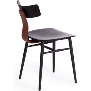 фото Стул tetchair zulus (mod. 8333) пластик/металл black (черный) / brown (коричневый) 832