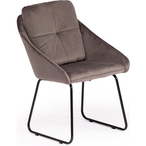 Кресло TetChair Star (mod. CY-1919) вельвет/металл серый (HLR 24) / черный компьютерное кресло tetchair кресло trendy 22 кож зам ткань зеленый серый 36 001 12