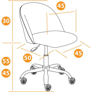 фото Кресло tetchair melody флок/экошерсть, розовый 137/1811-41