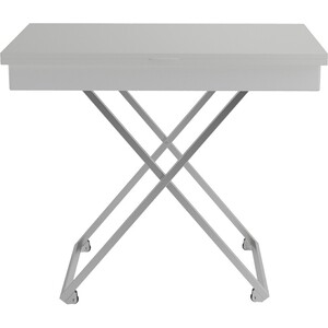 Стол универсальный трансформируемый Мебелик Андрэ Хром (ЛДСП) белый стол универсальный трансформируемый мебелик андрэ loft лдсп интра чёрный п0005917