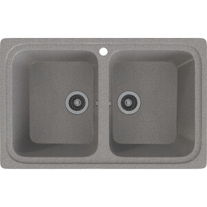 Кухонная мойка Gamma Stone GS-12-09 темно-серый стеновая панель пвх мрамор темно серый 3000x600x0 6 мм 1 8 м²