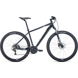 Велосипед Forward APACHE 29 3.0 disc (2021) 21 черный матовый/серебристый