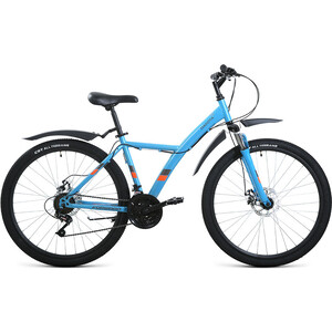 Велосипед Forward DAKOTA 27.5 2.0 D (2022) 16.5 бирюзовый/ярко-оранжевый