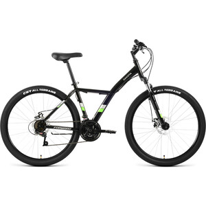 Велосипед Forward DAKOTA 27.5 2.0 D (2022) 16.5 черный/ярко-зеленый