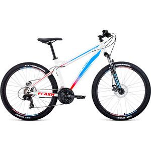 Велосипед Forward FLASH 26 2.0 disc (2021) 15 белый/голубой