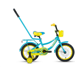 фото Велосипед forward funky 14 (2021) бирюзовый/желтый
