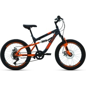 фото Велосипед altair mtb fs 20 d (2022) 14 темно-серый/оранжевый