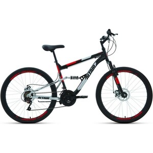 фото Велосипед altair mtb fs 26 2.0 d (2022) 16 черный/красный