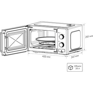 фото Микроволновая печь lex fsmo 20.02 wh