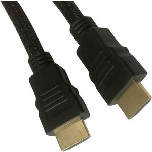 Кабель HDMI Buro HDMI (m)/HDMI (m) 1м. феррит.кольца Позолоченные контакты черный (HDMI-V1.4-1MC)