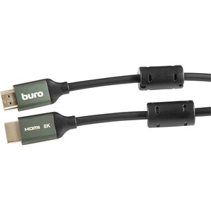 Кабель HDMI Buro HDMI (m)/HDMI (m) 5м. феррит.кольца Позолоченные контакты черный (BHP-HDMI-2.1-5G)