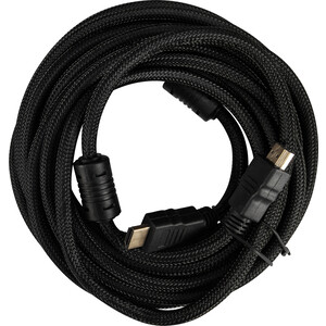 Кабель HDMI Buro HDMI (m)/HDMI (m) 5м. феррит.кольца Позолоченные контакты черный (HDMI-V1.4-5MC) кабель ningbo usb a m usb b m 5м феррит кольца серый