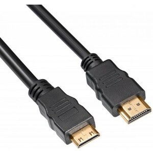 Кабель HDMI Buro HDMI 1.4 HDMI (m)/Mini HDMI (m) 1.8м. феррит.кольца Позолоченные контакты черный (MINIHDMI-1.8M)