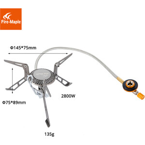 фото Горелка газовая fire-maple титановая с системой ппт, blade 2, со шлангом, 135г.