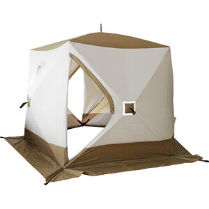 фото Палатка зимняя следопыт premium 5 стен (1,8х1,75 м), 5-местная, 3 слоя, белый/оливковый