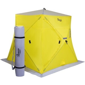 фото Палатка зимняя premier fishing piramida 2.0х2.0 yellow/gray (pr-isp-200yg)