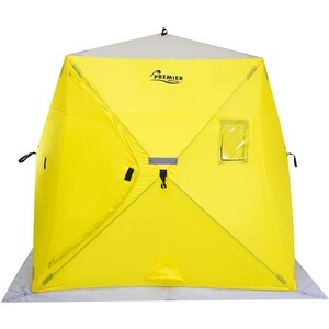 фото Палатка зимняя premier fishing piramida 2.0х2.0 yellow/gray (pr-isp-200yg)