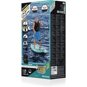 фото Sup-доска bestway 65347 bw glider 320x79x12 см, насос, весло, лиш, ремнабор, сумка, до 110кг