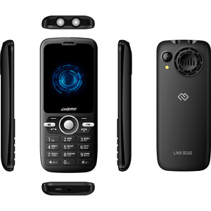 Мобильный телефон Digma B240 Linx 32Mb черный моноблок 2Sim 2.44'' 240x320 0.08Mpix GSM900/1800 FM microSD B240 Linx 32Mb черный моноблок 2Sim 2.44