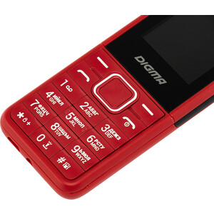 Мобильный телефон Digma C171 Linx 32Mb красный моноблок 2Sim 1.77'' 128x160 0.08Mpix GSM900/1800 FM microSD max16Gb C171 Linx 32Mb красный моноблок 2Sim 1.77