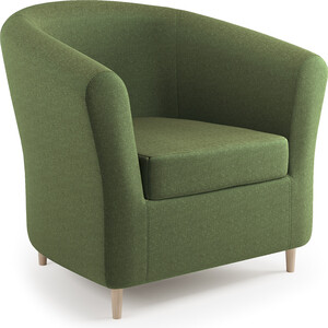Кресло Шарм-Дизайн Евро Лайт зеленая рогожка кресло mealux match y 528 kz grey base основание серое обивка зеленая однотонная