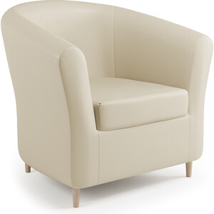 Кресло Шарм-Дизайн Евро Лайт бежевая экокожа кресло шарм дизайн евро лайт рогожка латте