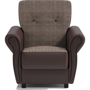 Кресло для отдыха Шарм-Дизайн Классика М Корфу коричневый и экокожа шоколад