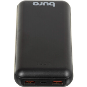 фото Внешний аккумулятор buro bpf20e 20000mah 4.5a qc pd 2xusb черный (bpf20e22pbk)