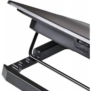 фото Подставка для ноутбука buro bu-lcp156-b214h 15.6'' 355x255x30 мм 2xusb 2x 140 мм fan 900 г металлическая сетка/пластик черный