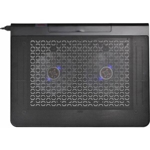 Подставка для ноутбука Buro BU-LCP170-B214 17'' 398x300x29 мм 2xUSB 2x 140 мм FAN 926 г металлическая сетка/пластик черный подставка для ноутбука buro bu lcp150 b213