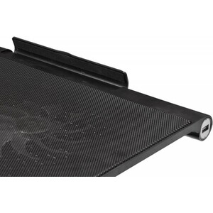 Подставка для ноутбука Buro BU-LCP170-B214 17" 398x300x29 мм 2xUSB 2x 140 мм FAN 926 г металлическая сетка/пластик черный