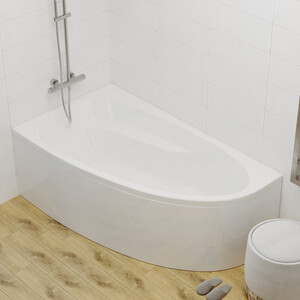Акриловая ванна 1ACReal Мадрид 150х95 правая, на каркасе, с фронтальной панелью (Щ0000046658, Щ0000045917)