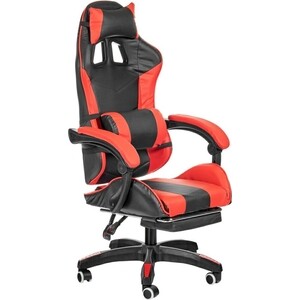 Игровое кресло Bradex Alfa Pro с подножкой, черный-красный (FR 0677)