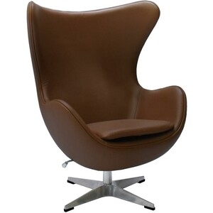 

Кресло Bradex Egg Chair коричневый, натуральная кожа (FR 0807), Egg Chair коричневый, натуральная кожа (FR 0807)