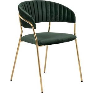 Стул Bradex Turin зеленый, ножки золото (FR 0558) кресло bradex alex зеленый fr 0701