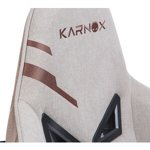 фото Премиум игровое кресло karnox hero genie edition коричневый тканевое (kx800113-ge)