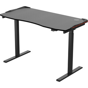 Стол для компьютера FoxGear для геймеров с электроприводом и RGB - подсветкой FG-IE-47B (ширина 120 см) стол для компьютера для геймеров eureka gip 60 walnut