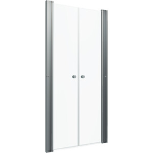 Душевая дверь Triton Дабл 90x185 хром, прозрачная (Щ0000036861) душевая дверь triton слайд 120х185 белая прозрачная с рисунком щ0000038520