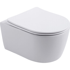 Унитаз подвесной безободковый Aquanet Smart W с сиденьем микролифт (276395) умная крышка для унитаза с сушкой xiaomi whale spout smart toilet cover pro edition white ly st1808 008b