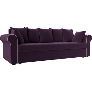 Прямой диван Лига Диванов Рейн велюр фиолетовый (112552) прямой диван лига диванов неаполь велюр фиолетовый 111930