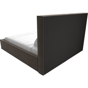 Интерьерная кровать Лига Диванов Аура 160 велюр коричневый (113021)