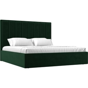 Интерьерная кровать Лига Диванов Афродита 160 велюр зеленый (113046) интерьерная кровать лига диванов афродита 160 микровельвет 113059