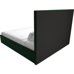 фото Интерьерная кровать лига диванов афродита 160 велюр зеленый (113046)