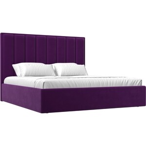 Интерьерная кровать Лига Диванов Афродита 160 микровельвет фиолетовый (113058) интерьерная кровать лига диванов афродита 160 микровельвет коричневый 113056