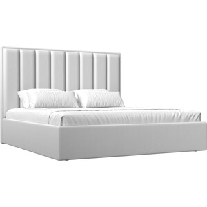 Интерьерная кровать Лига Диванов Афродита 160 экокожа белый (113066) тэкс кровать универсальная бланка дуб сонома белый