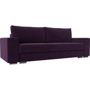 Прямой диван Лига Диванов Дрезден велюр фиолетовый (112997) прямой диван лига диванов неаполь велюр фиолетовый 111930