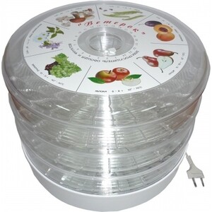Сушилка для овощей и фруктов Спектр-Прибор Ветерок-3 (3 поддона) цветная упаковка, прозрачный
