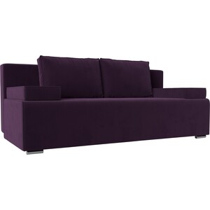 Прямой диван Лига Диванов Фидель велюр фиолетовый (111320) прямой диван лига диванов неаполь велюр фиолетовый 111930
