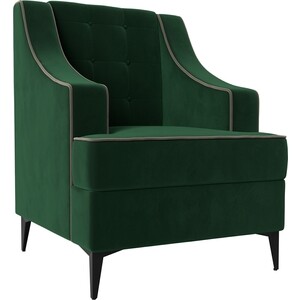 Кресло Лига Диванов Марк велюр зеленый\коричневый (111868) кресло лига диванов флорида велюр коричневый 112285